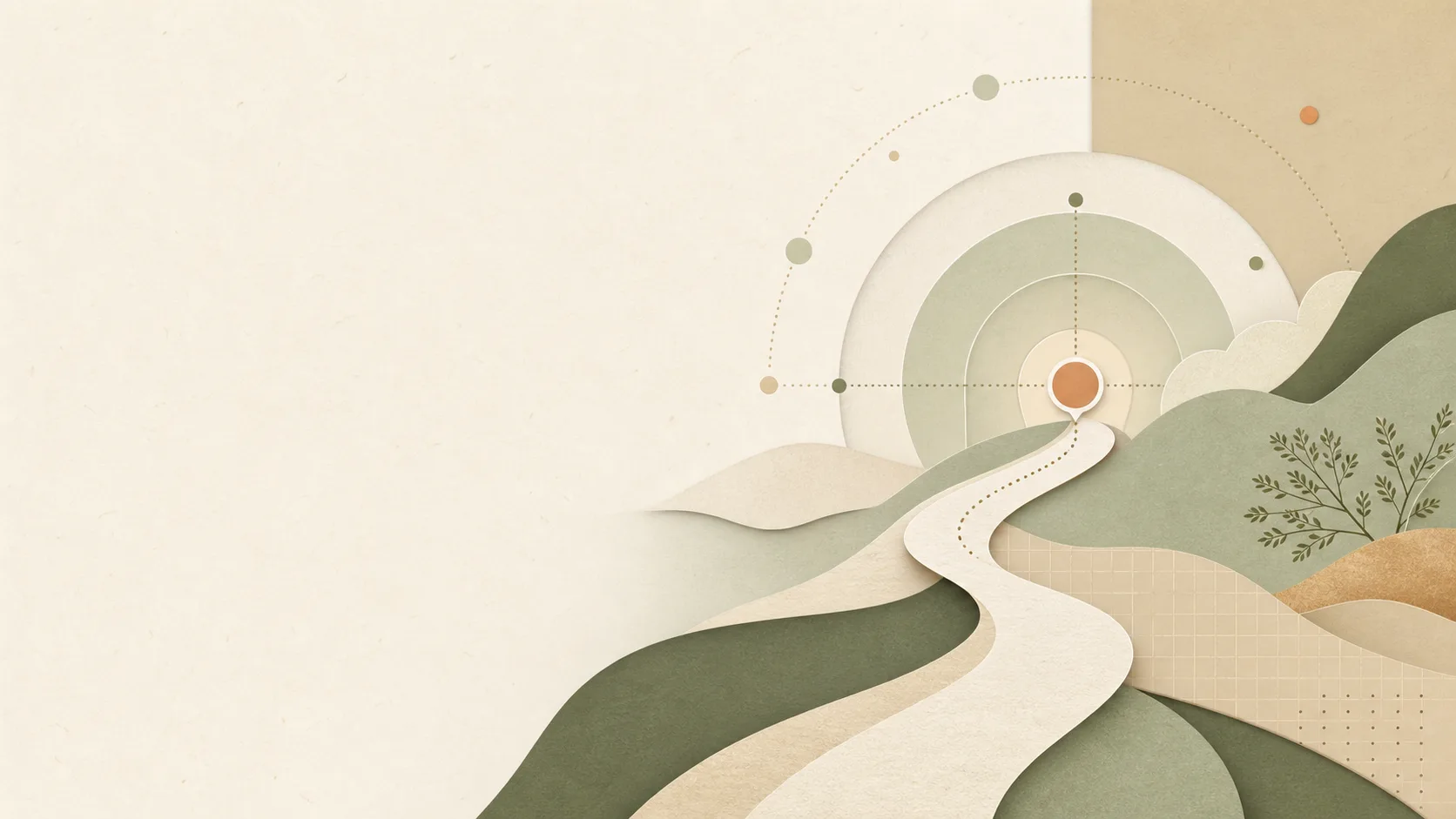 Abstract layered paper-cut chart marker and pathway suggesting a clear first BaZi reading.