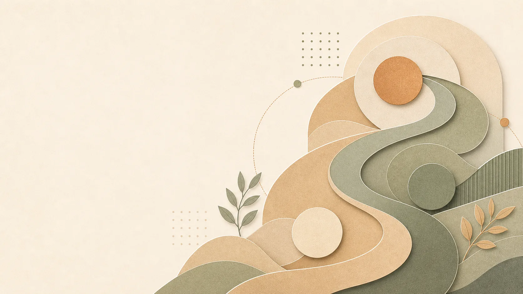 Two interleaving abstract paper-cut flows representing yin and yang balance in BaZi polarity.